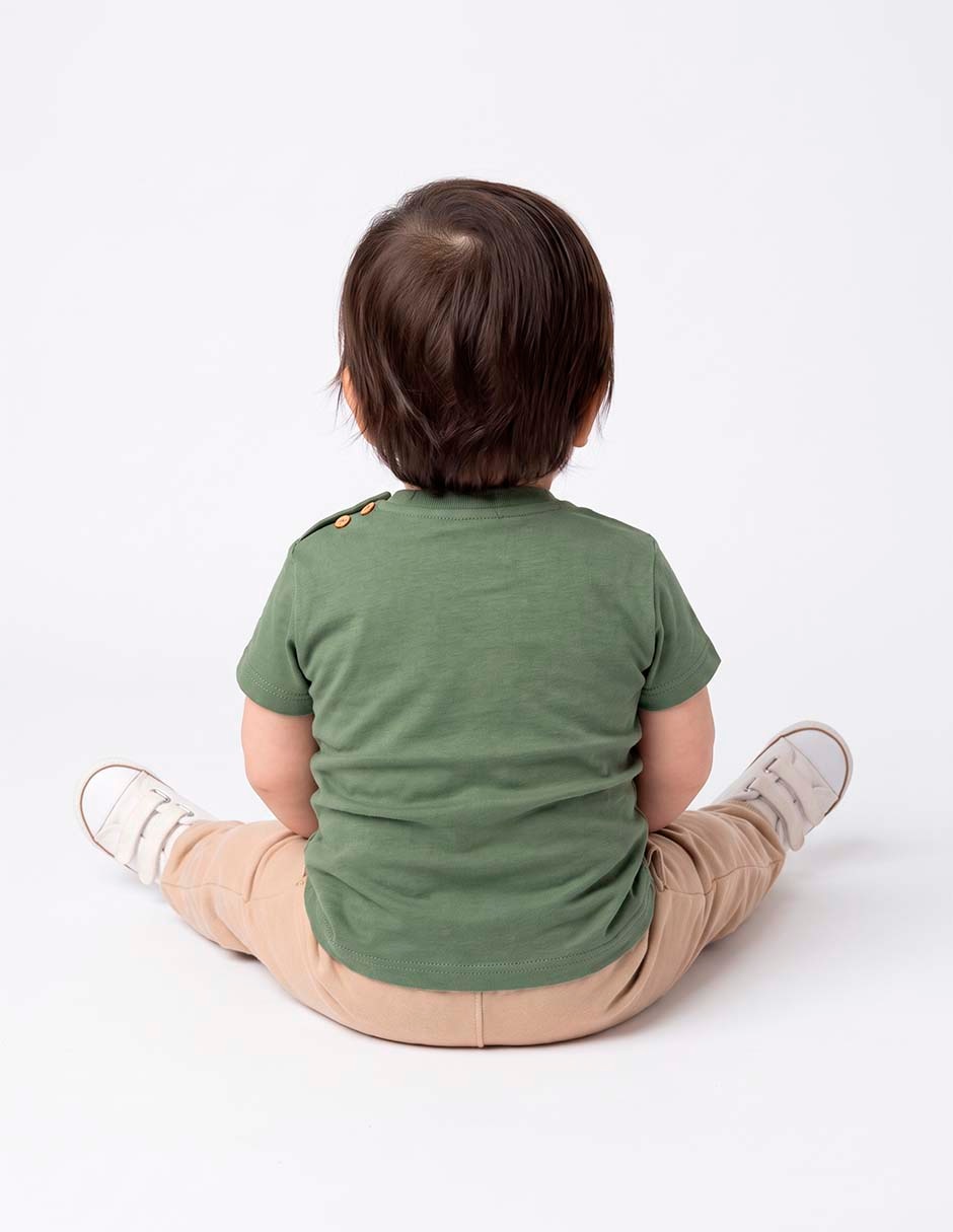 Playera manga corta para niño