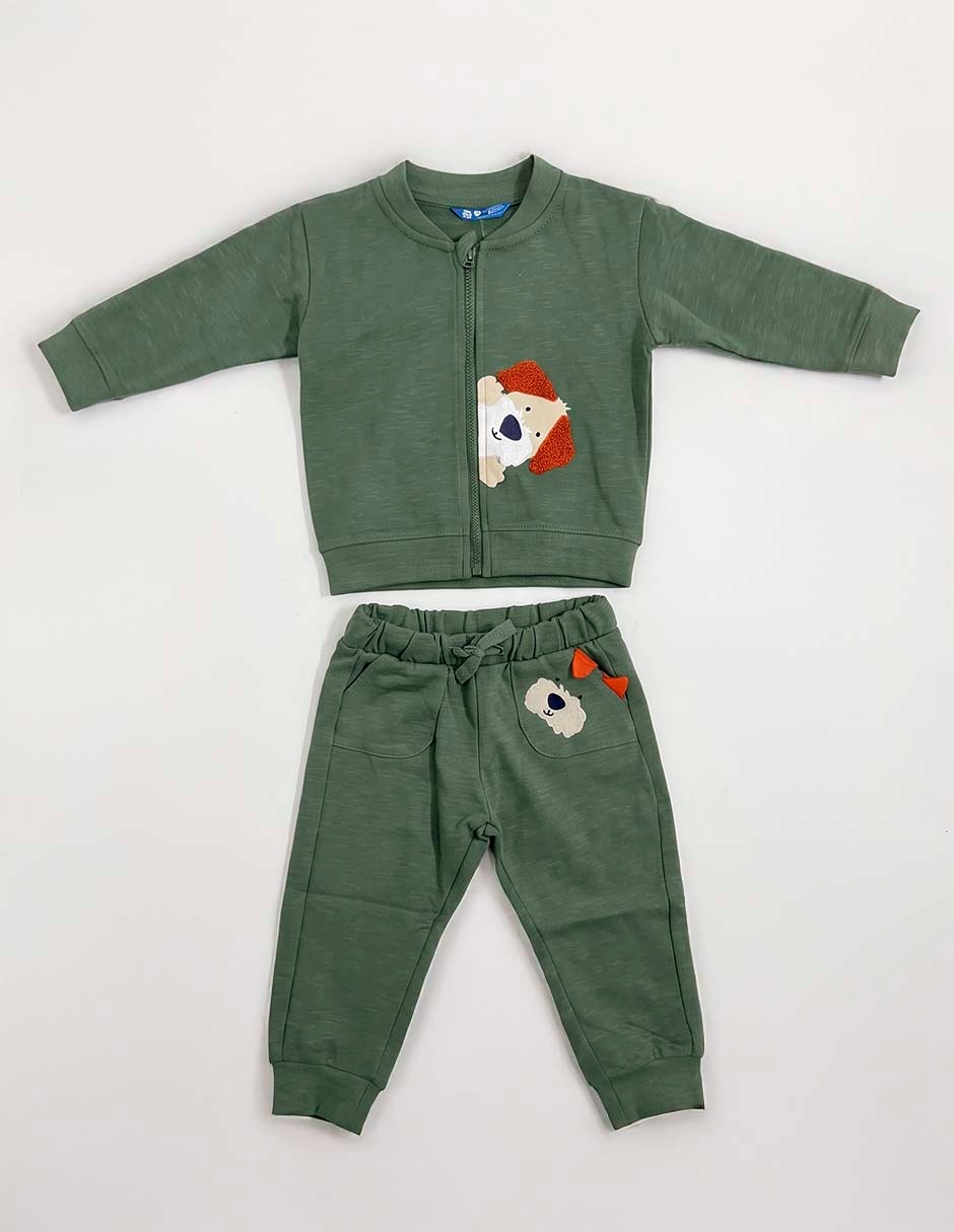 Conjunto pants de fleece para bebé niño 2 piezas Conjunto pants de fleece para bebé niño 2 piezas