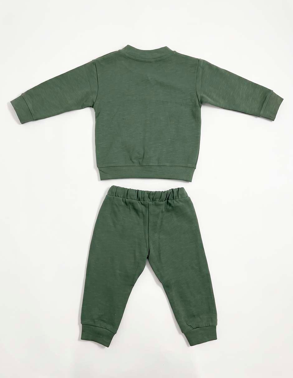 Conjunto pants de fleece para bebé niño 2 piezas 5