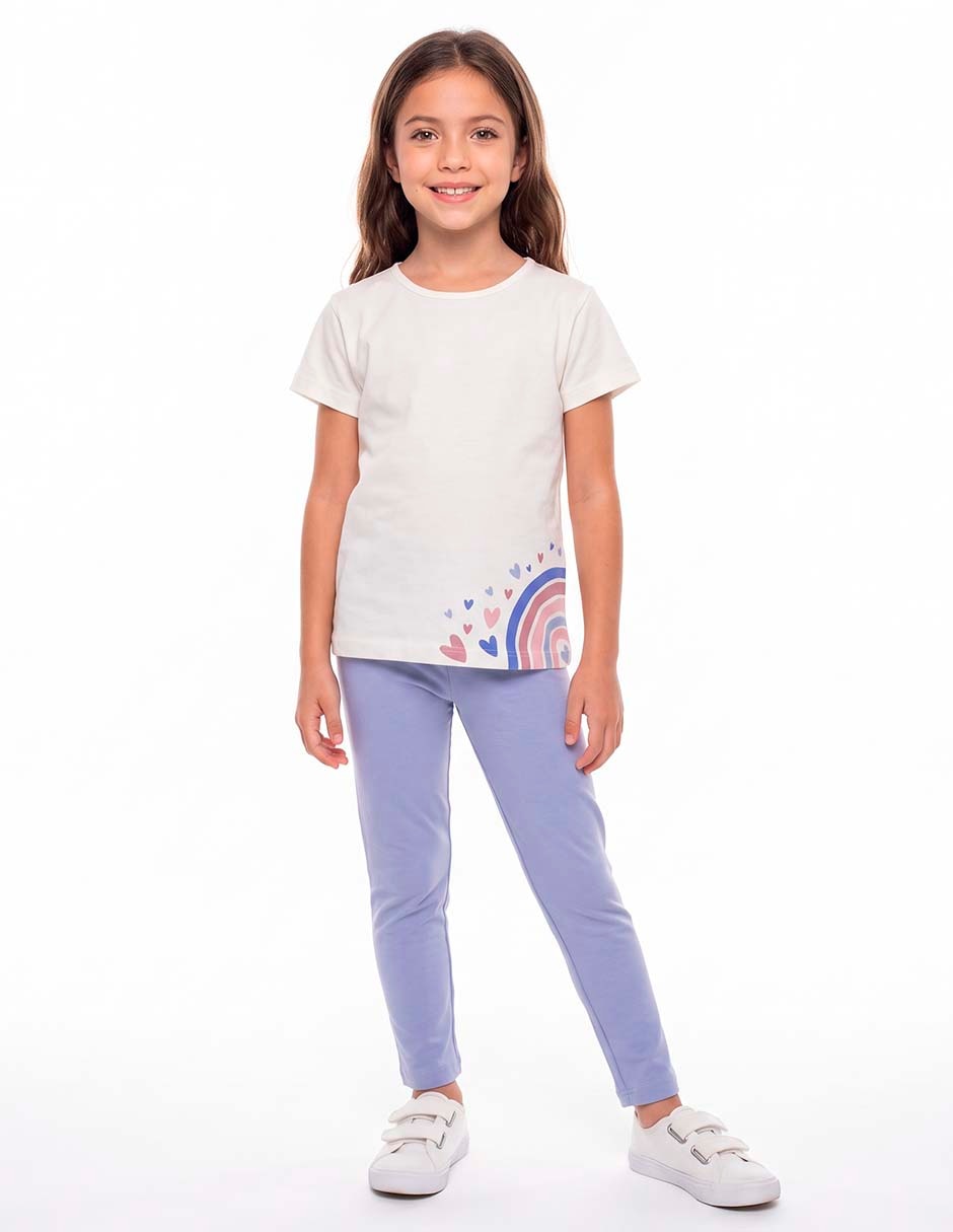 Conjunto casual de algodón para niña Conjunto casual de algodón para niña