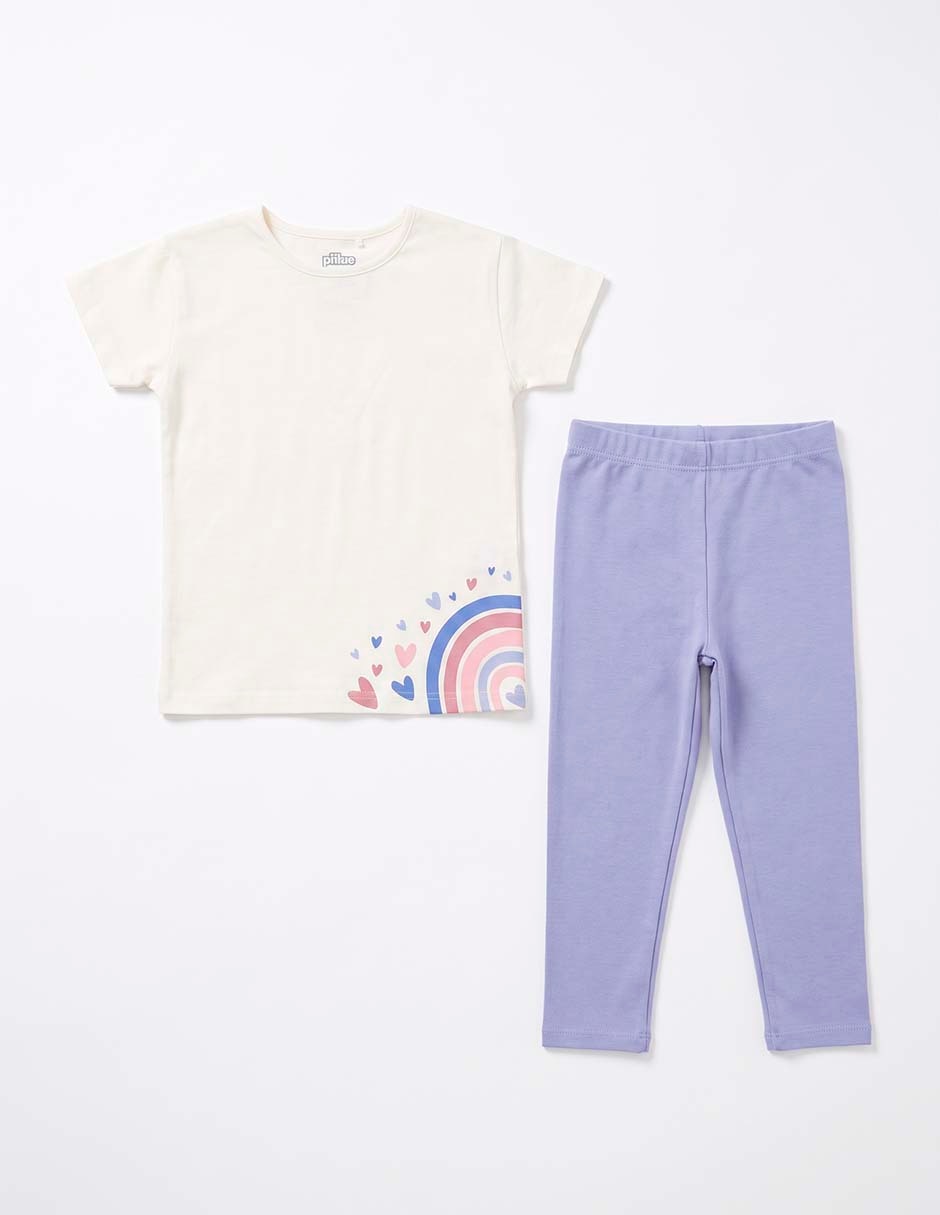 Conjunto casual de algodón para niña 4