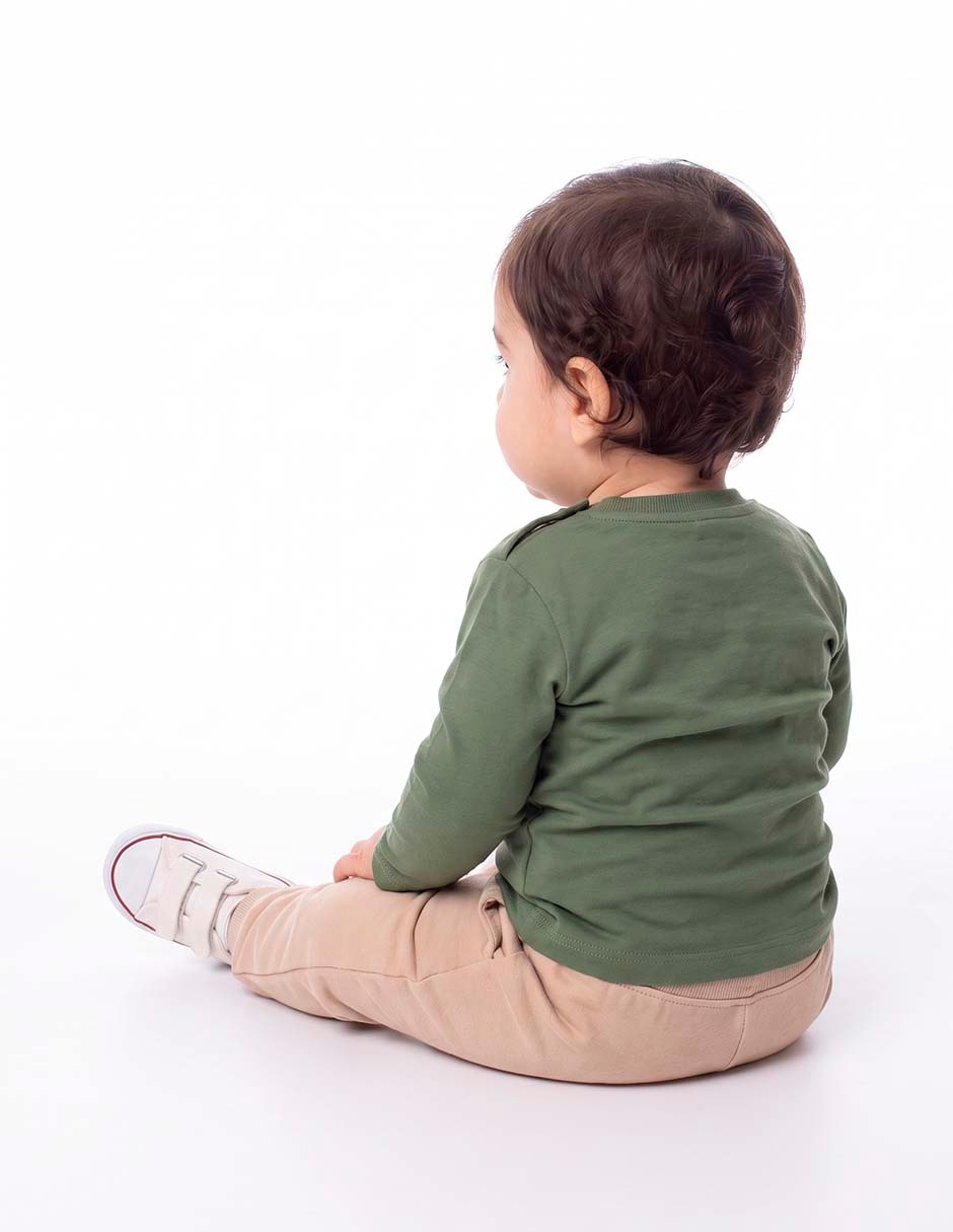 Playera manga larga para bebé niño 2