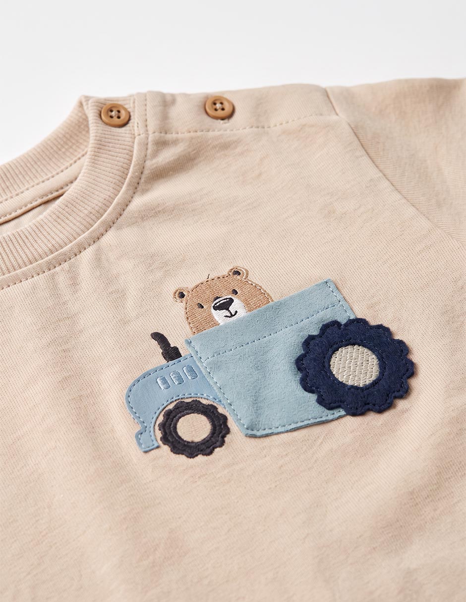 Playera manga corta para bebé niño 4