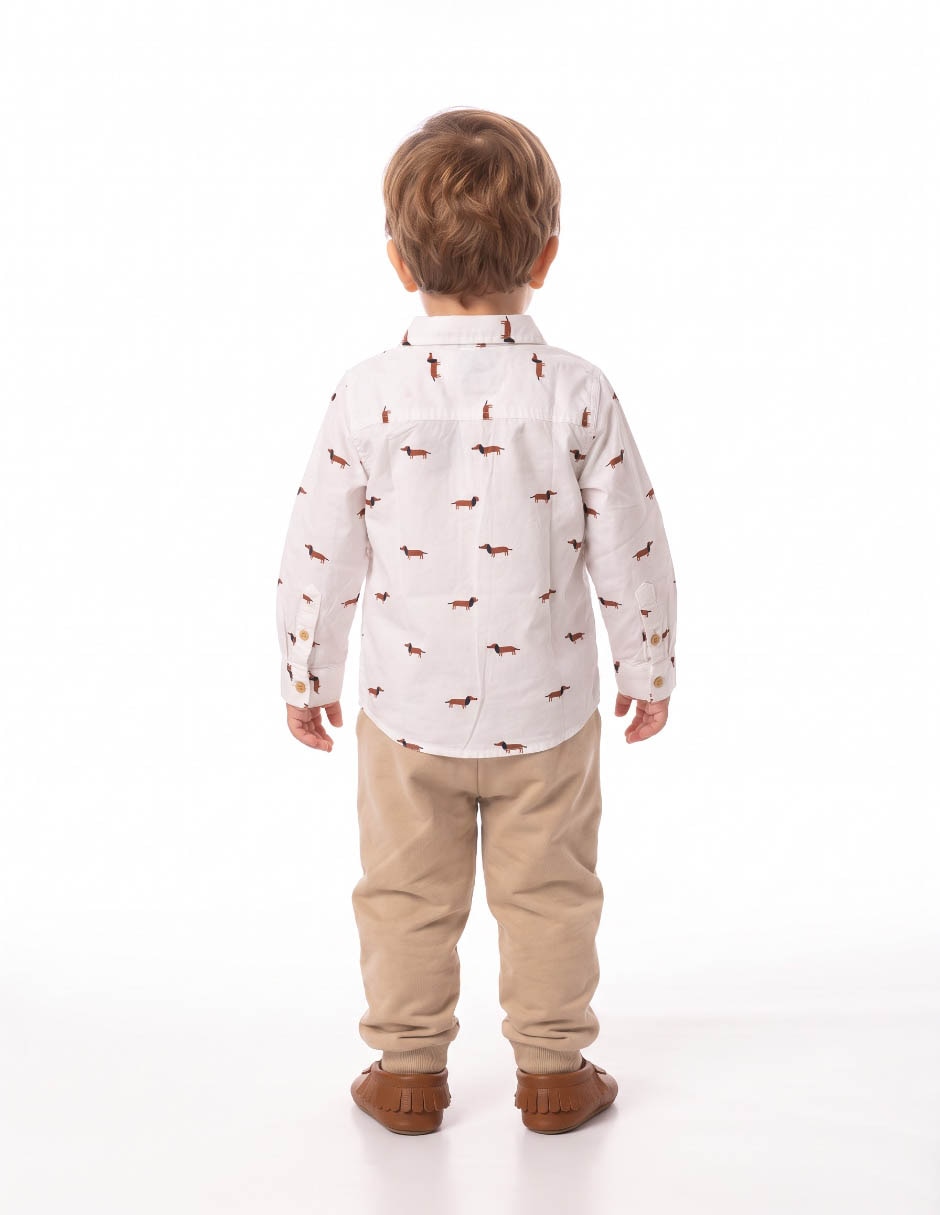 Camisa manga larga para bebé niño 2