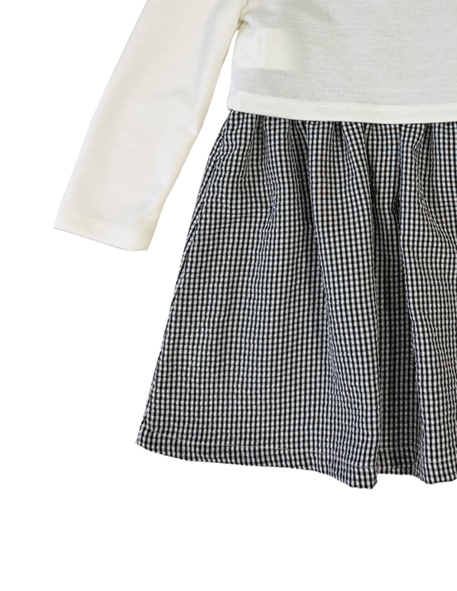 Conjunto vestido manga larga niña 3