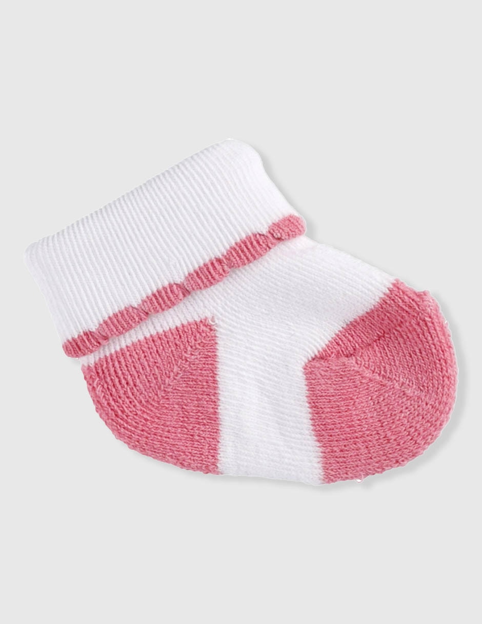 Set de calcetín little me de algodón para niña 8 pares