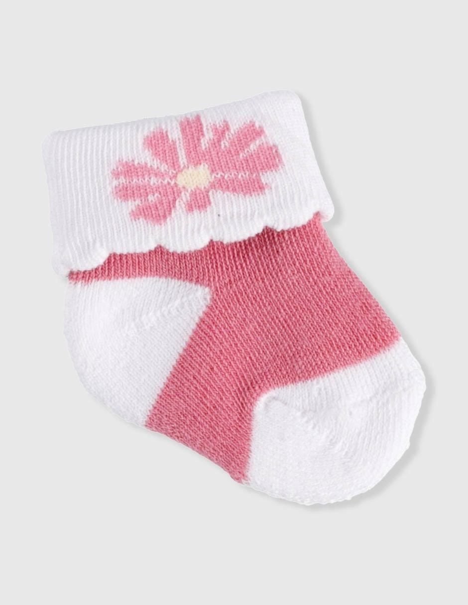 Set de calcetín little me de algodón para niña 8 pares