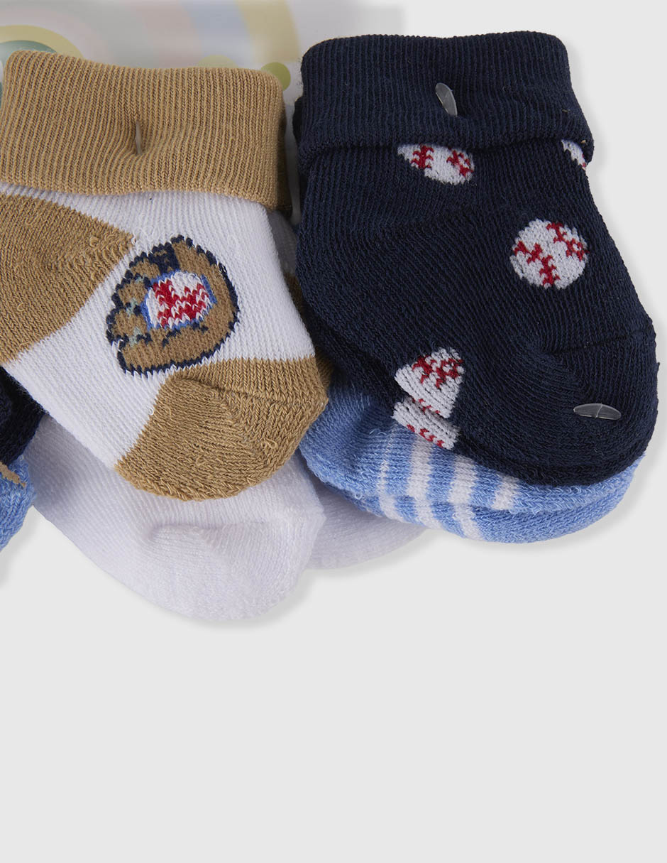 Set De Calcetín Little Me De Algodón Para Niño 8 Pares