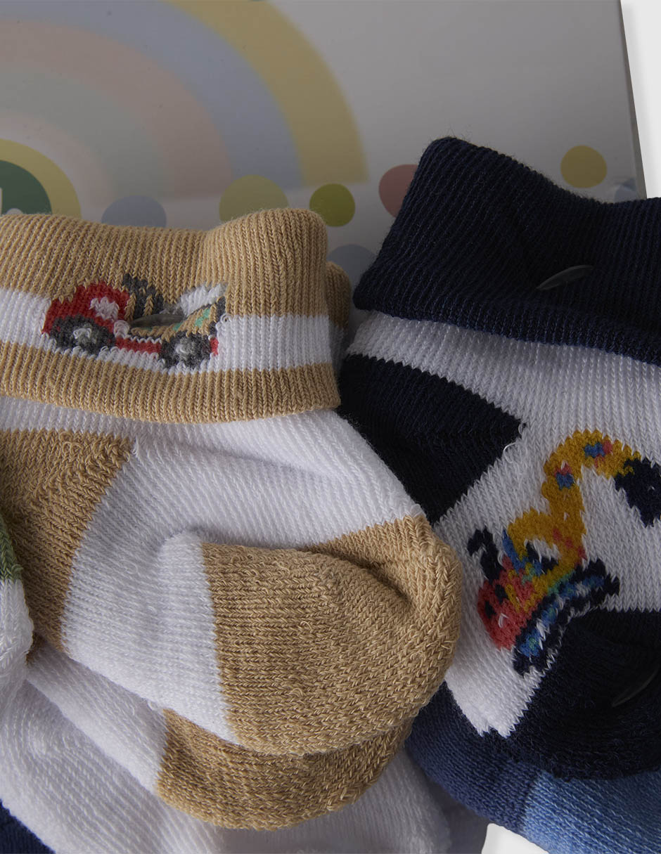 Set De Calcetín Little Me De Algodón Para Niño 8 Pares