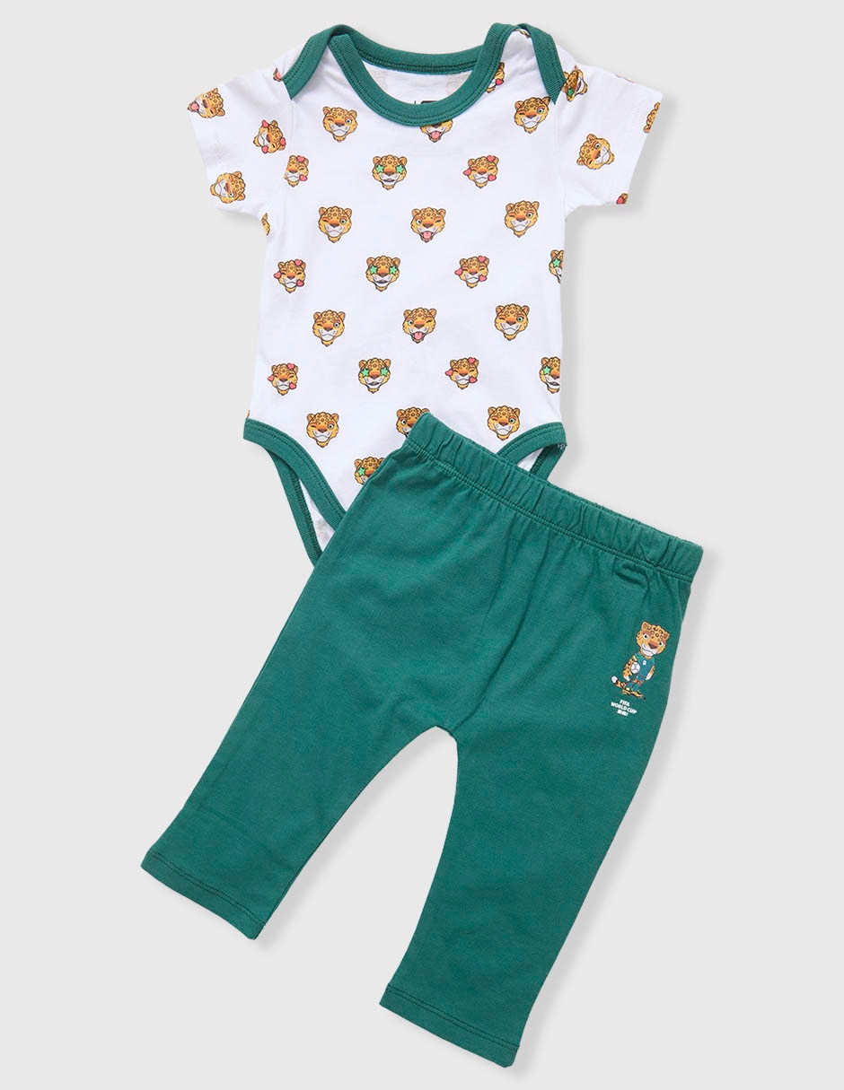Conjunto pañalero FiFa Mascota para bebé niño