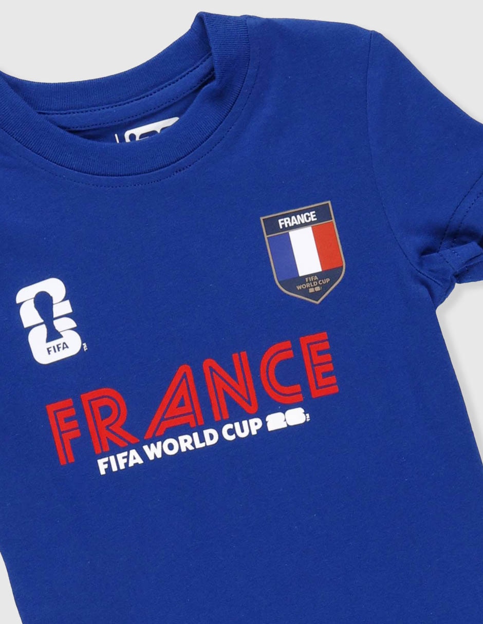 Conjunto Short Fifa Francia Para Niño