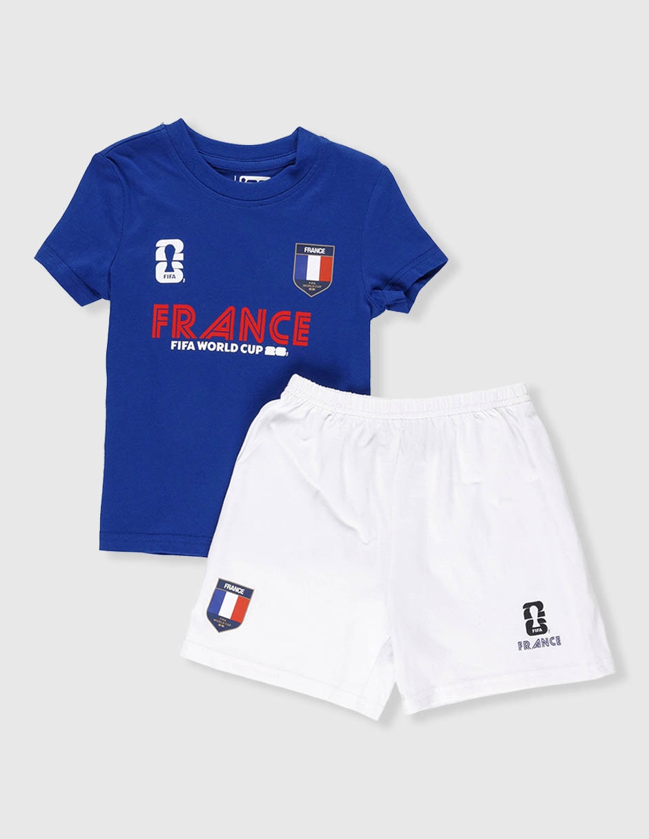 Conjunto Short Francia Para Niño