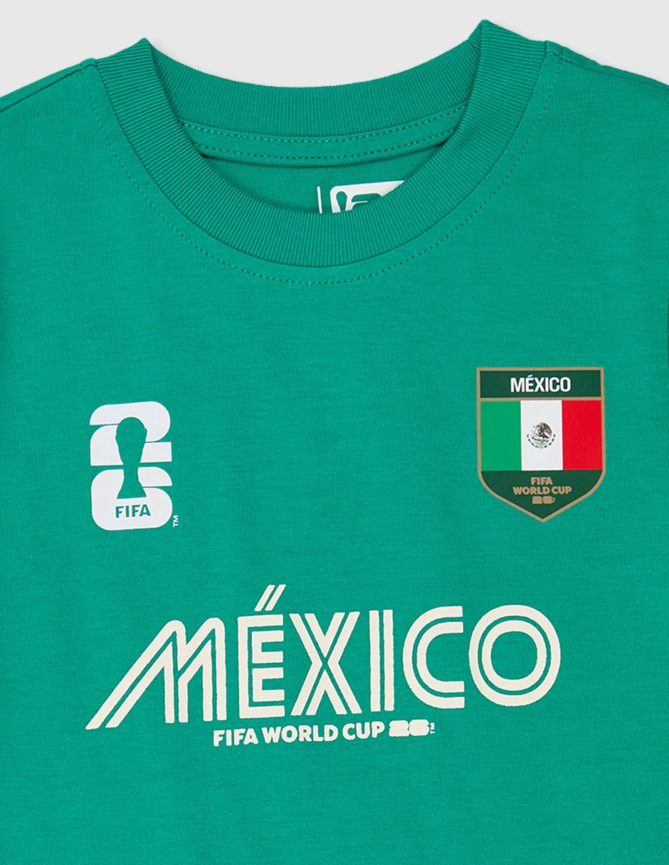 Conjunto casual fifa méxico de algodón para infantil niño