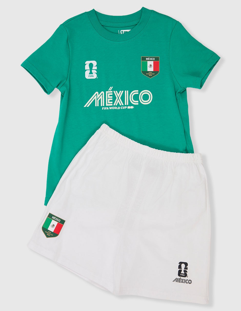 Conjunto casual fifa méxico de algodón para infantil niño
