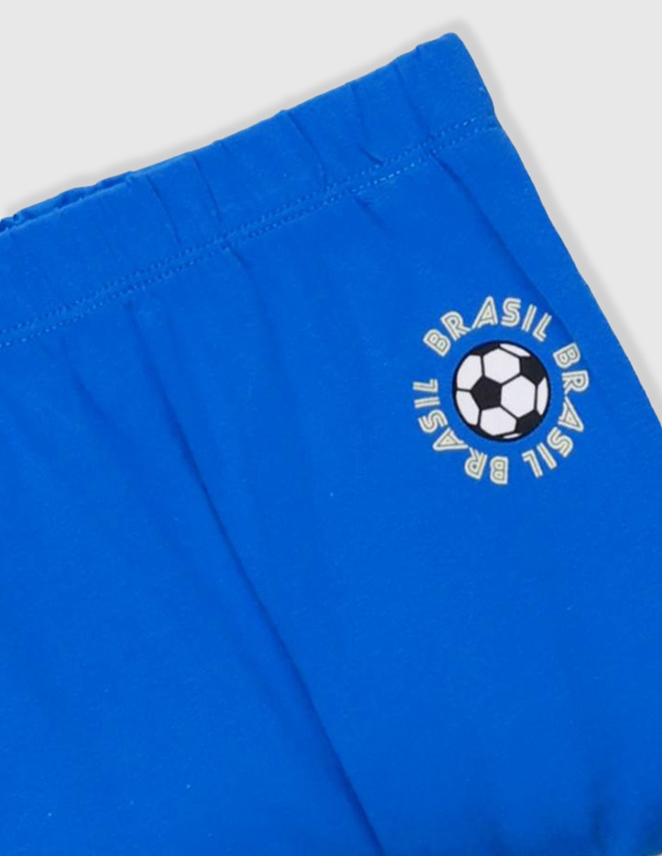 Conjunto pañalero Brasil para niño