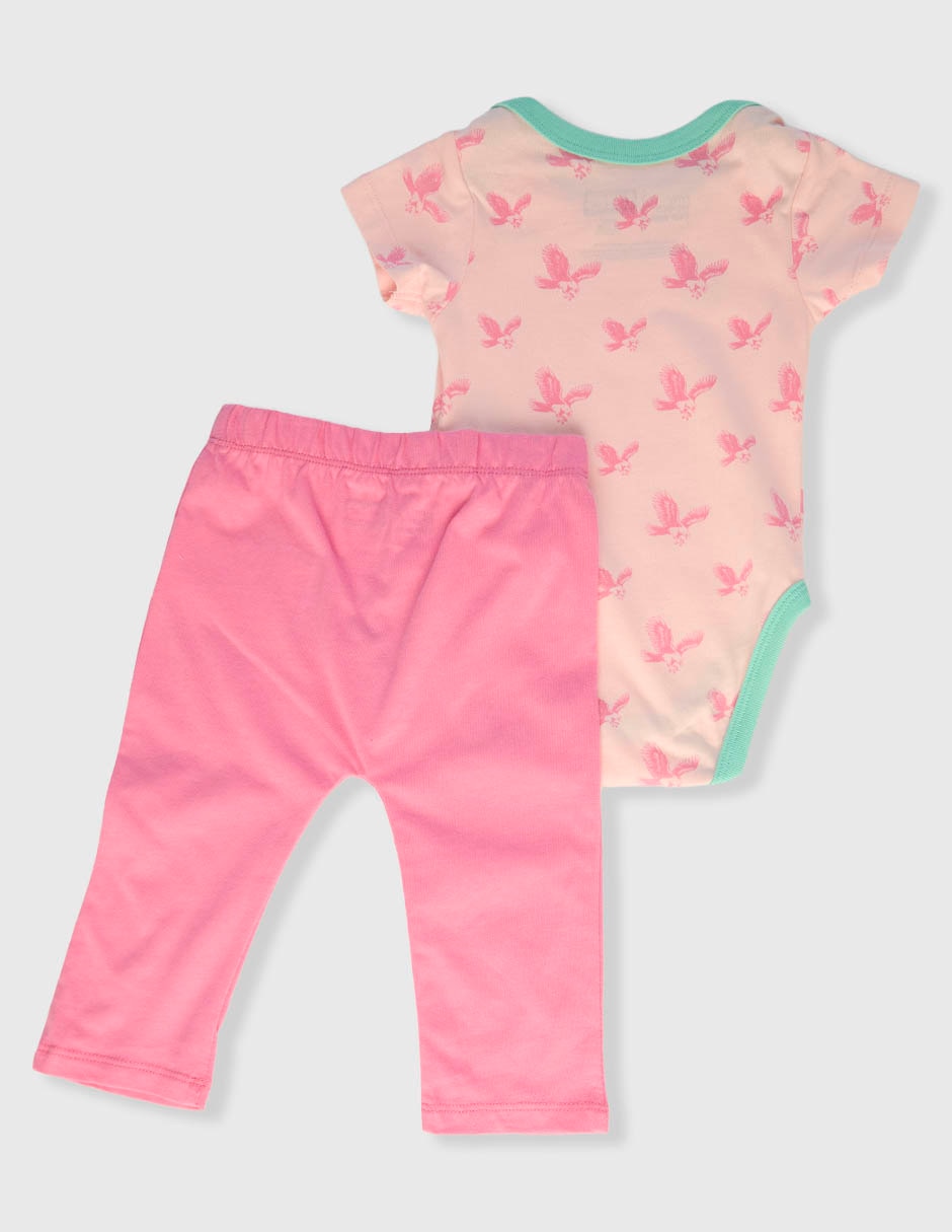 Conjunto pañalero Fifa México para bebé niña