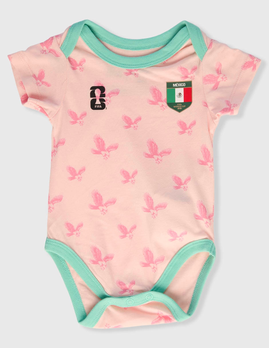 Conjunto pañalero Fifa México para bebé niña
