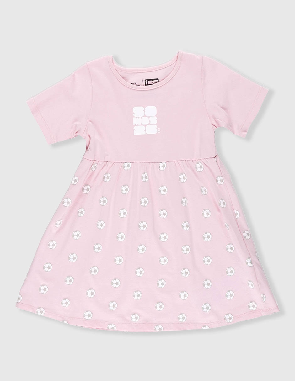 Vestido fifa fifa manga regular para bebé niña