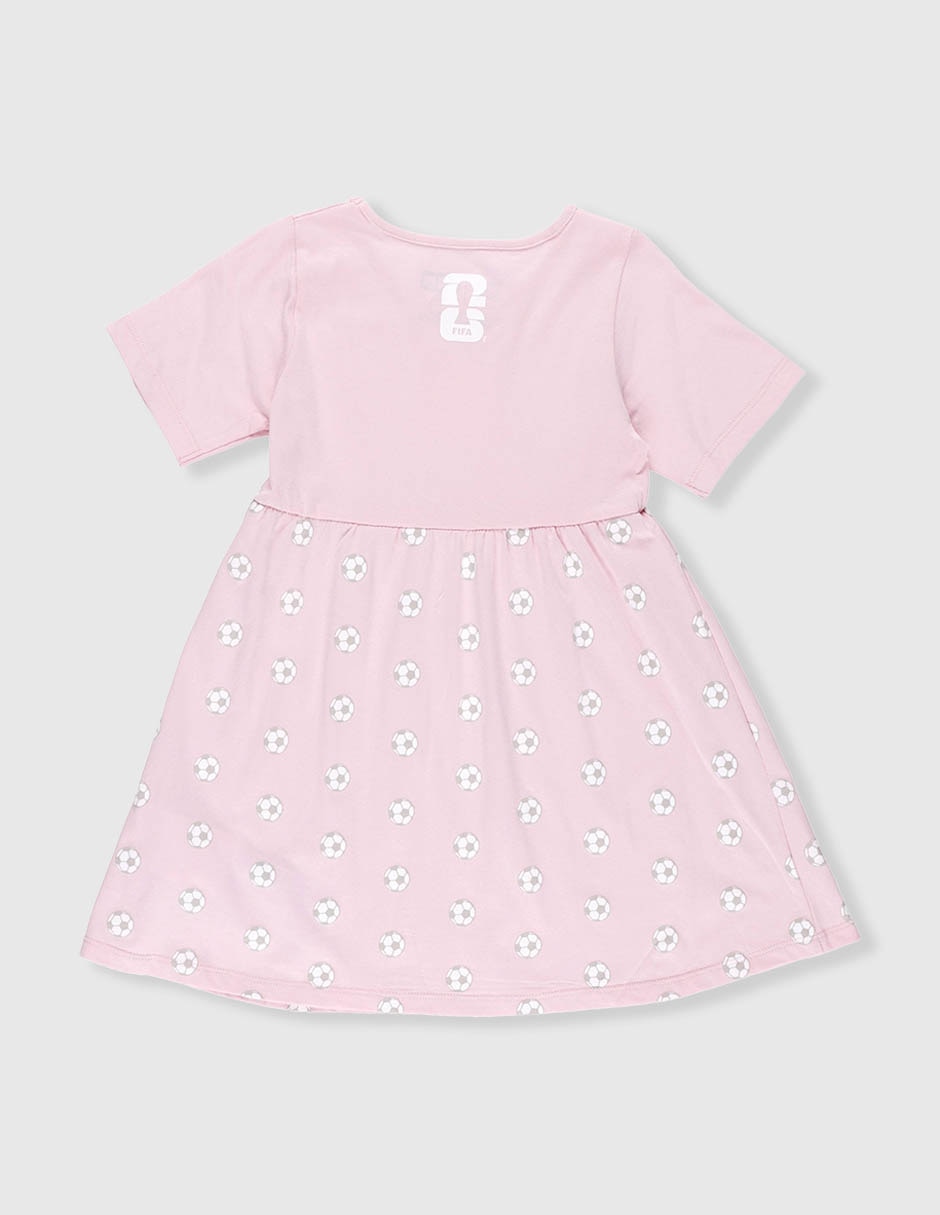 Vestido fifa fifa manga regular para bebé niña