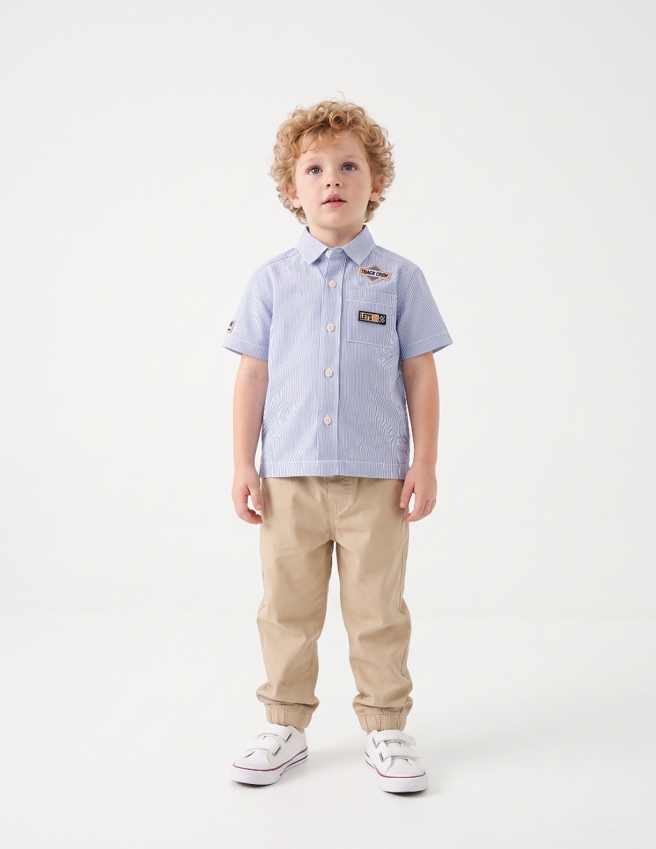 Camisa casual de algodón para niño 4