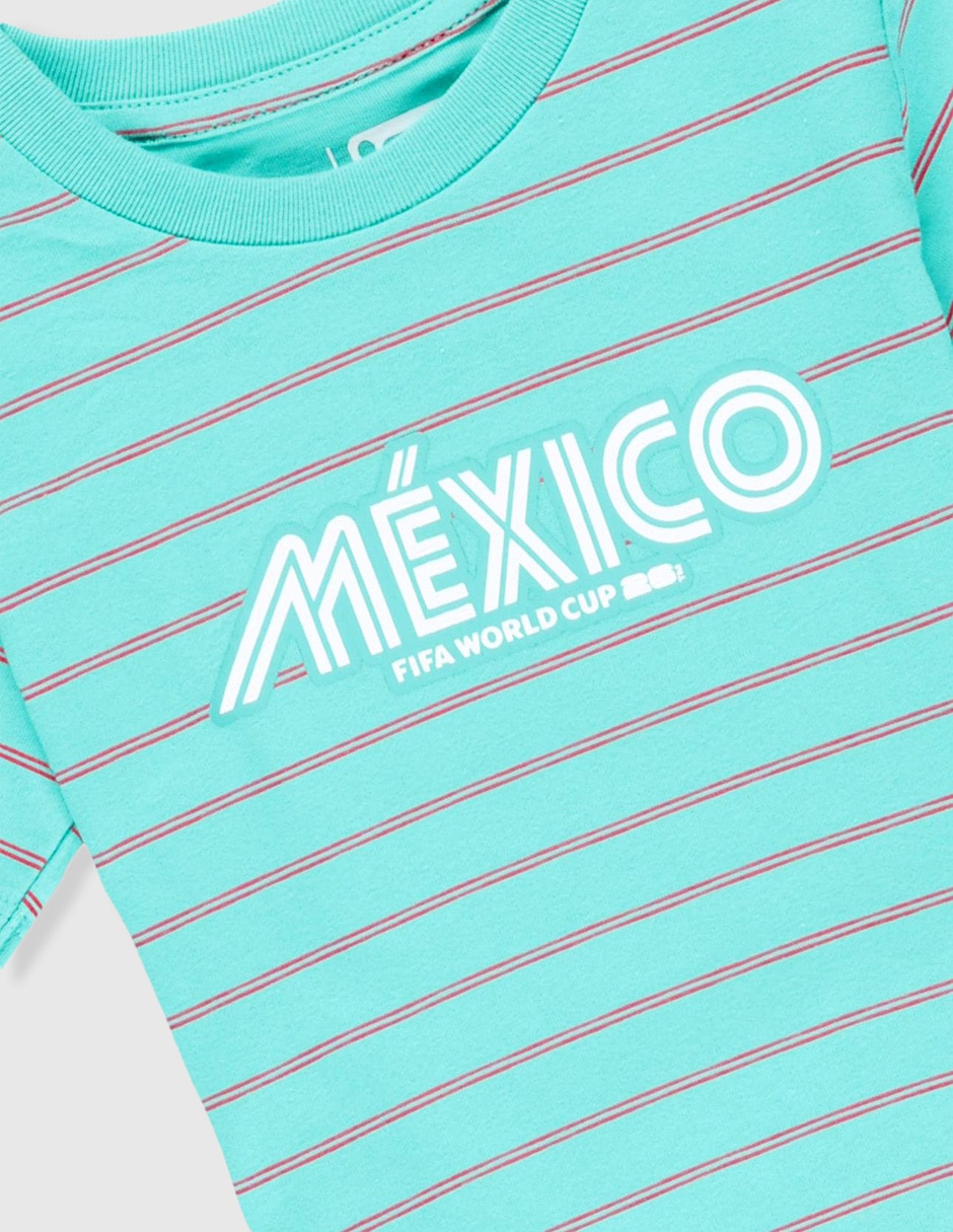Playera World Cup 2026 México manga corta para bebé niña