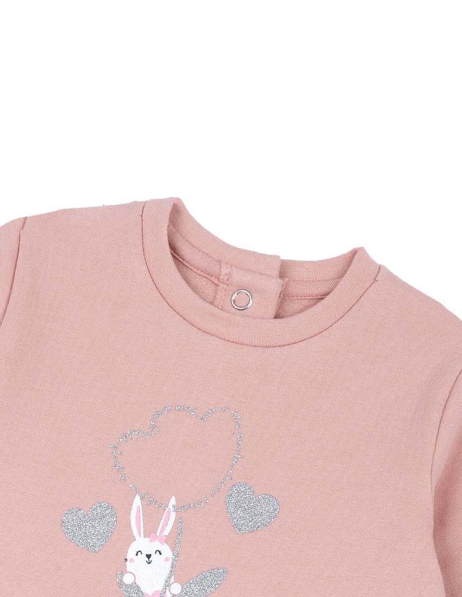 Vestido manga larga para bebé niña
