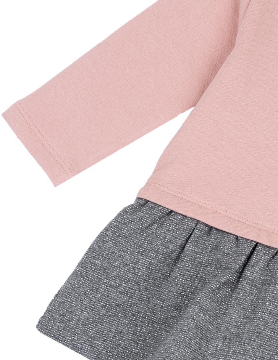 Vestido manga larga para bebé niña