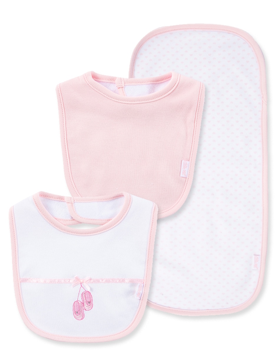 Set babero estampado gráfico de algodón 3 piezas Set babero estampado gráfico de algodón 3 piezas