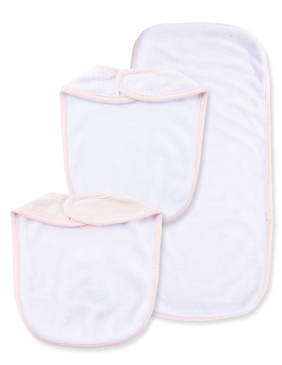 Set babero de algodón 3 piezas