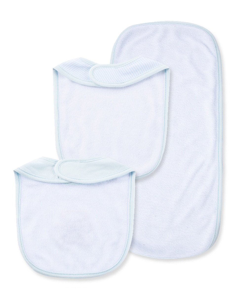 Set babero de algodón 3 Piezas