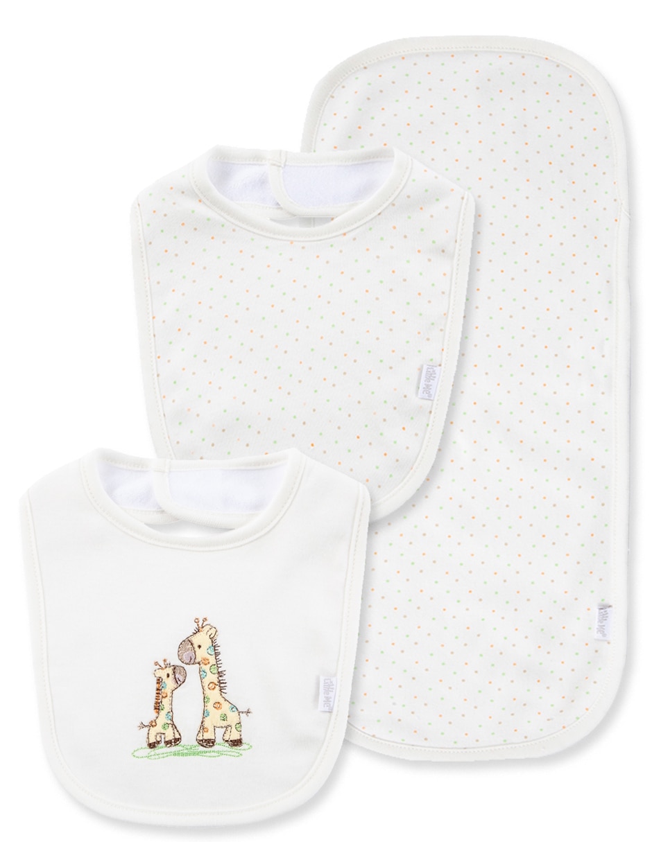 Set babero de algodón 3 piezas Set babero de algodón 3 piezas