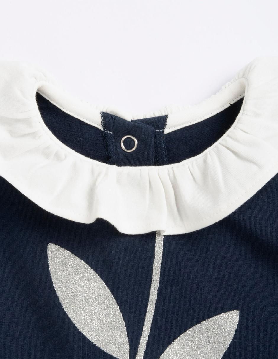 Vestido manga larga para bebé niña