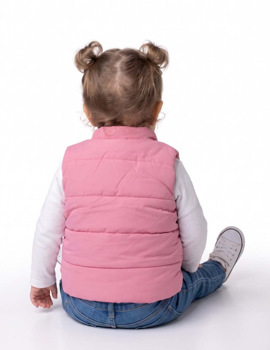 Chaleco capitonado para bebé niña 2