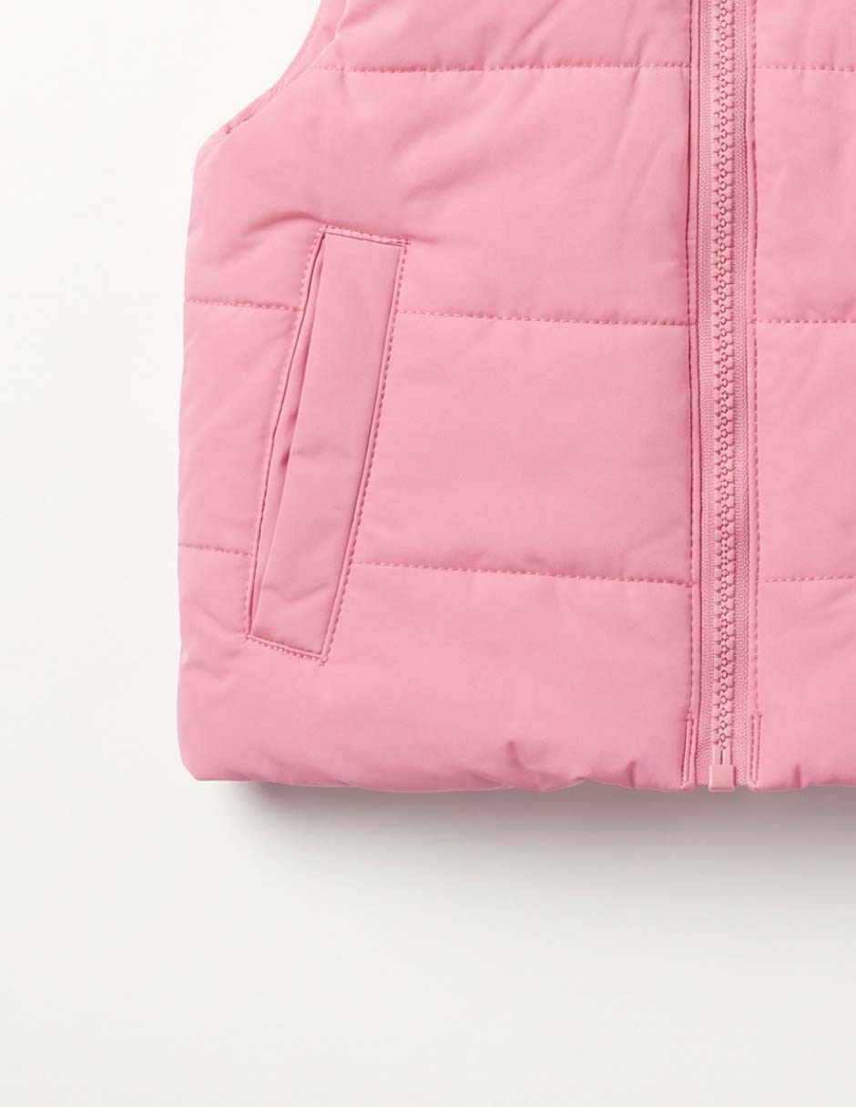 Chaleco capitonado para bebé niña 6