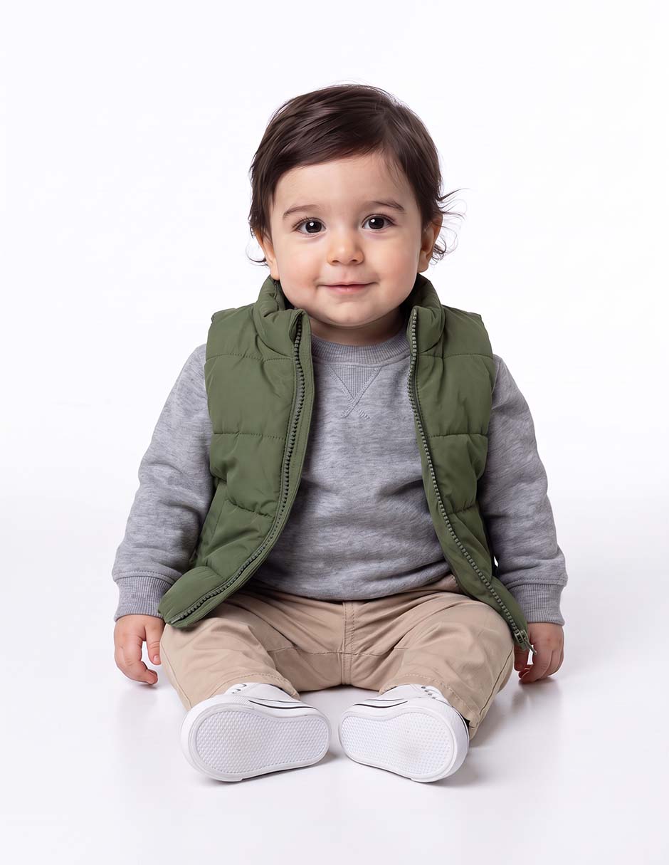 Chaleco con bolsillos para bebé niño