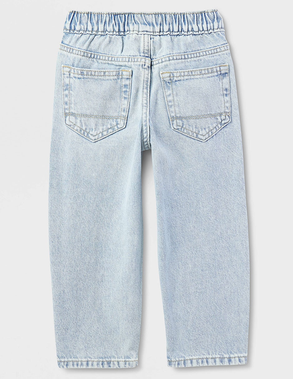 Jeans straight lavado medio para niño 3