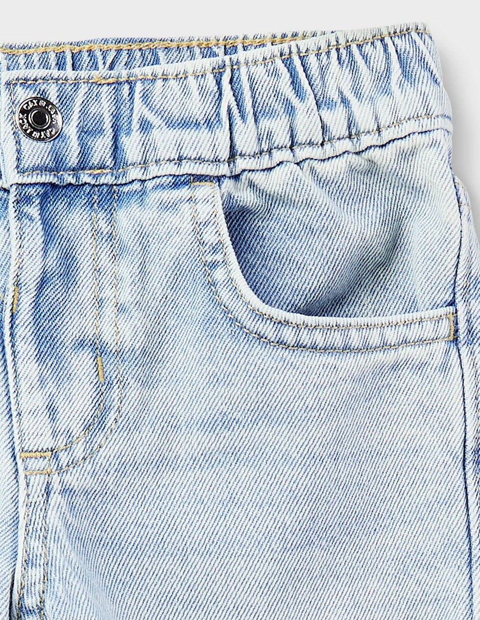 Jeans straight lavado medio para niño 4