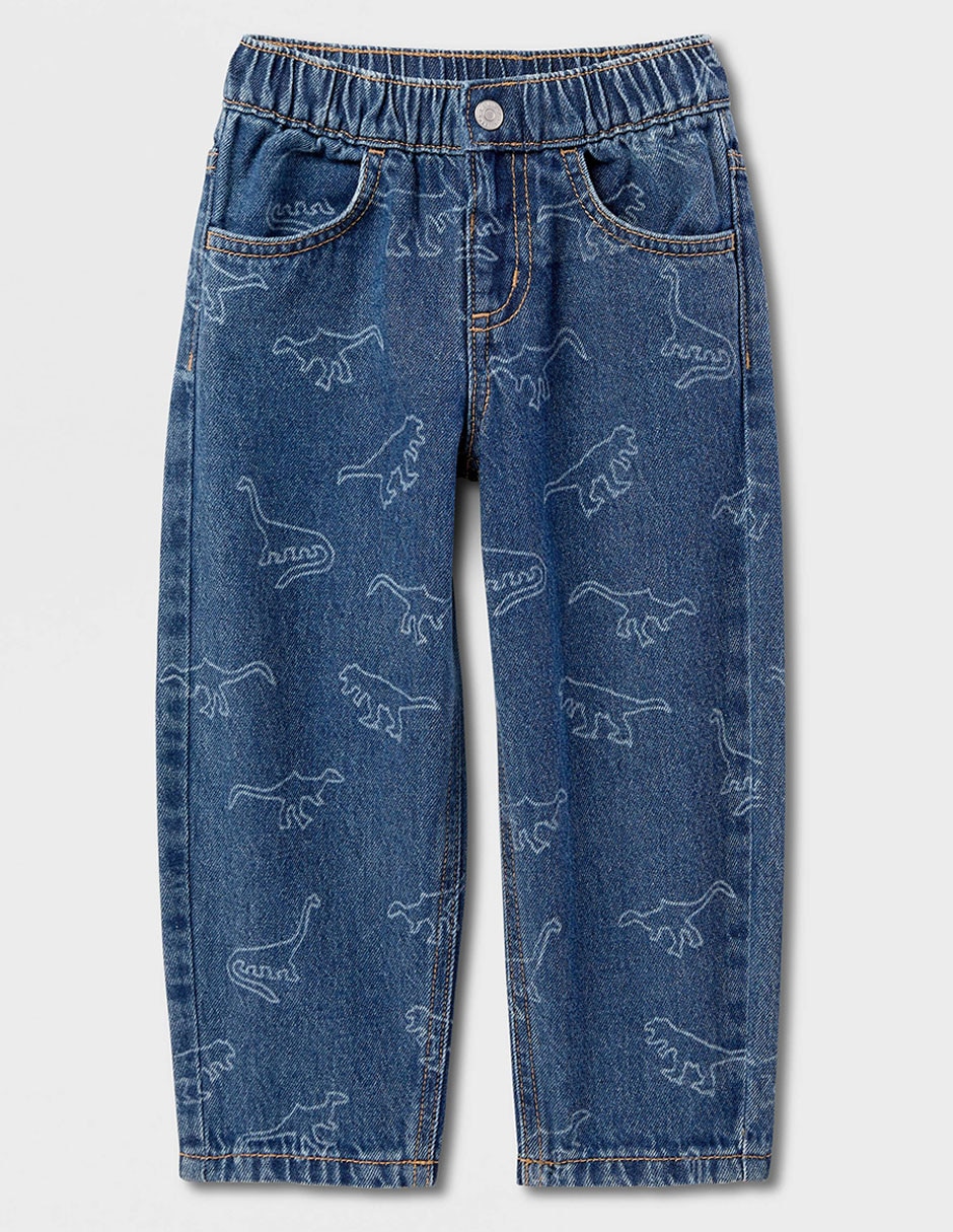 Jeans straight lavado obscuro para niño Jeans straight lavado obscuro para niño