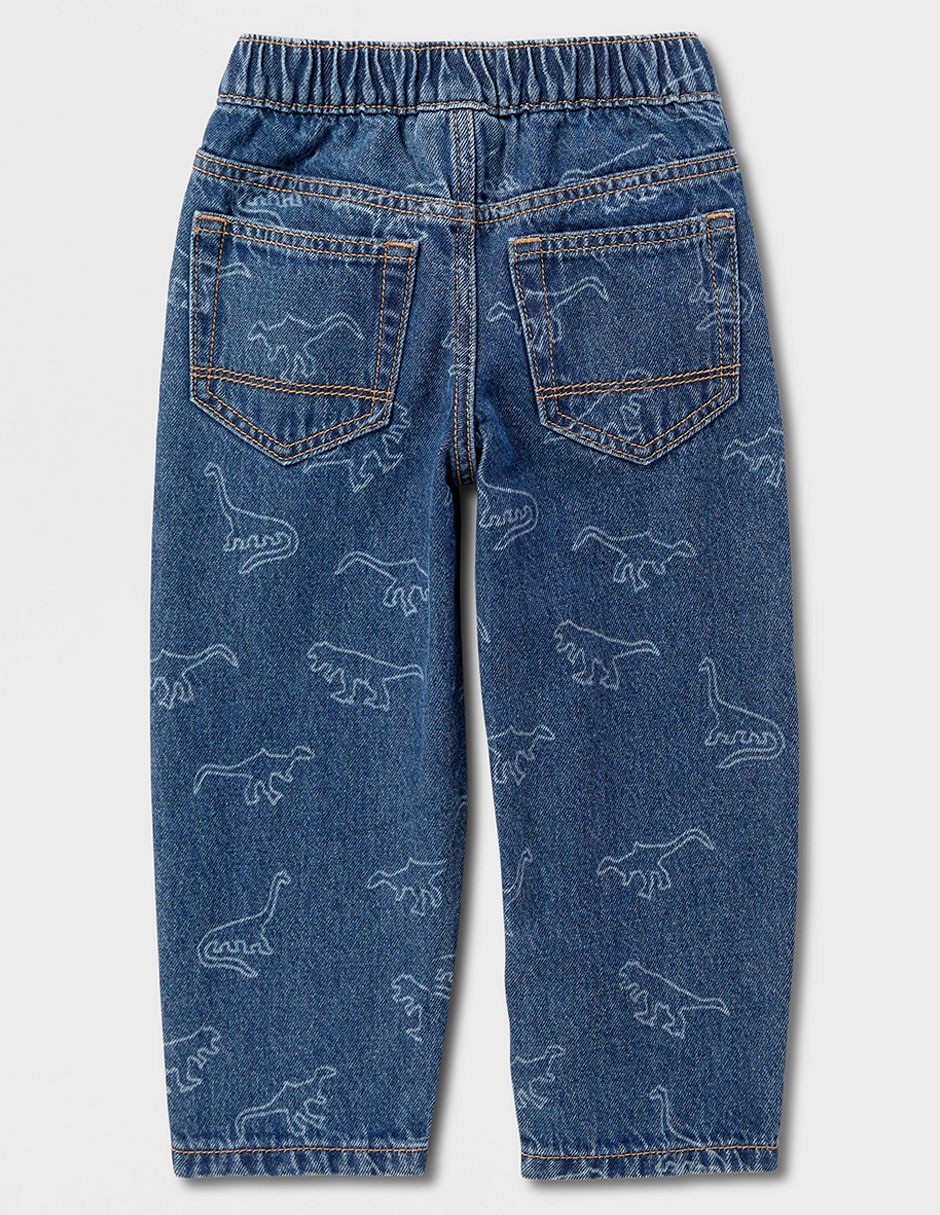 Jeans straight lavado obscuro para niño 3