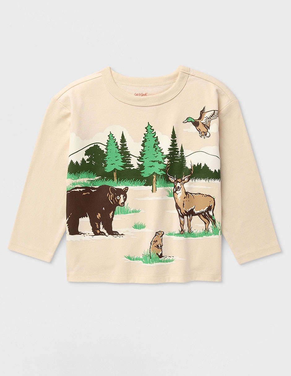 Playera manga larga para bebé niño 2