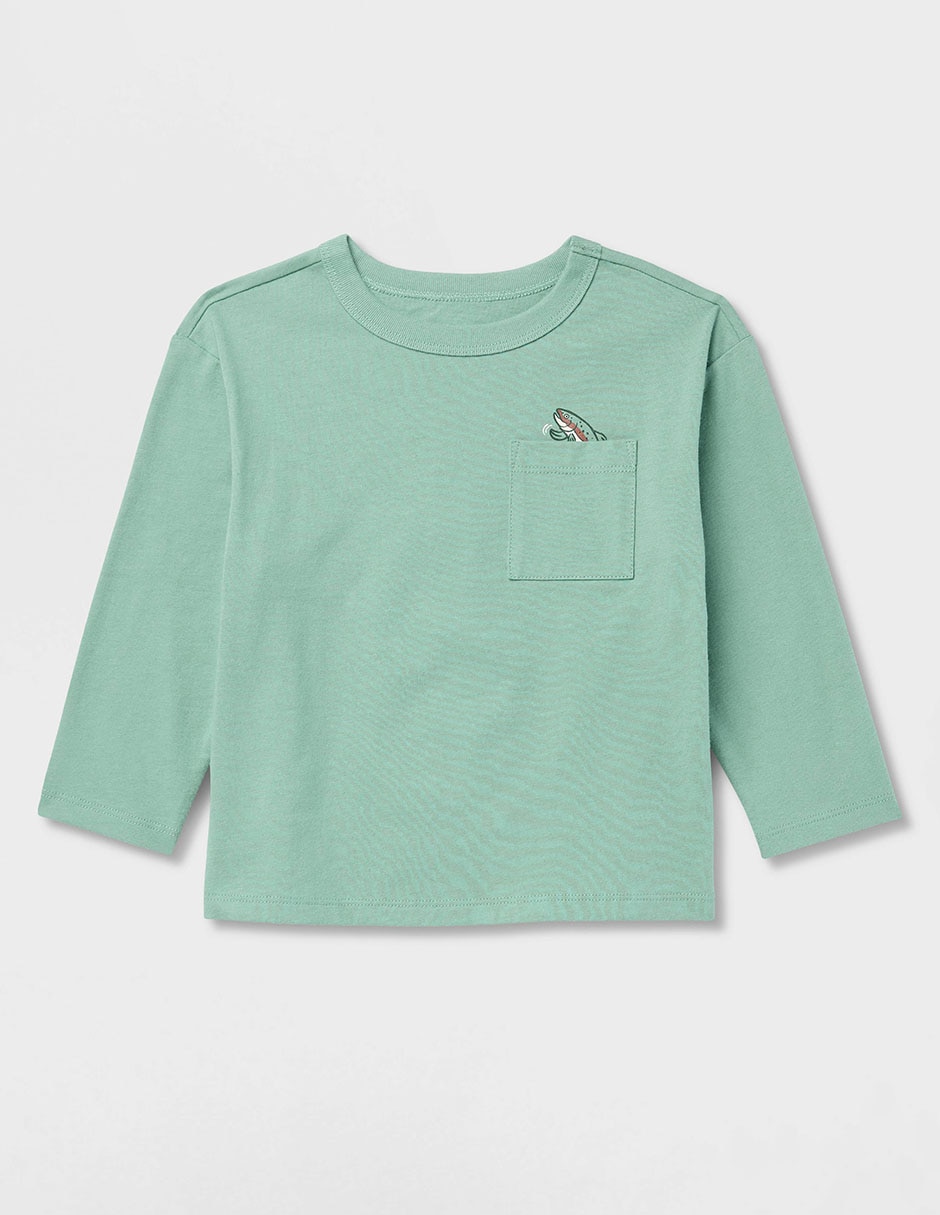 Playera manga larga para bebé niño 3