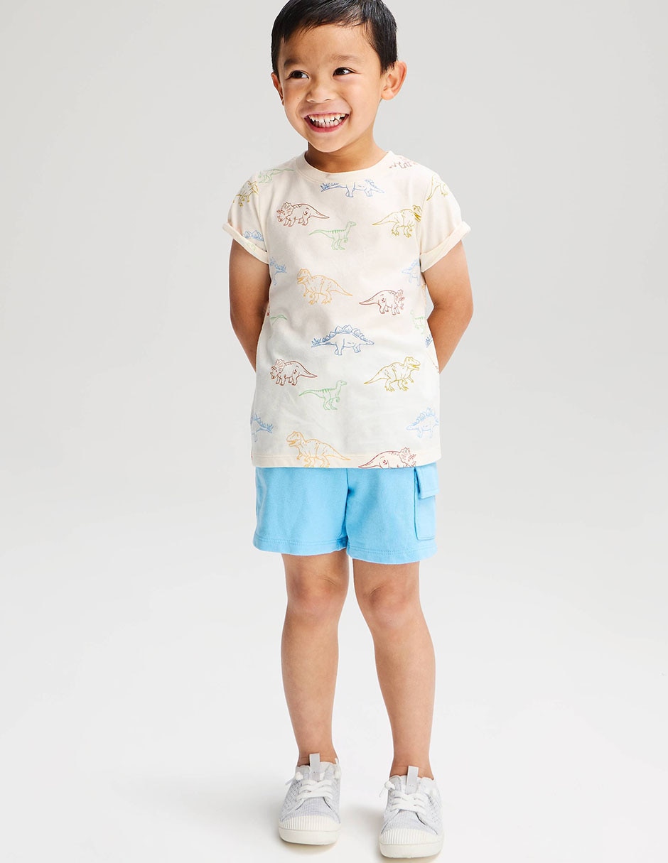 Playera manga corta para niño