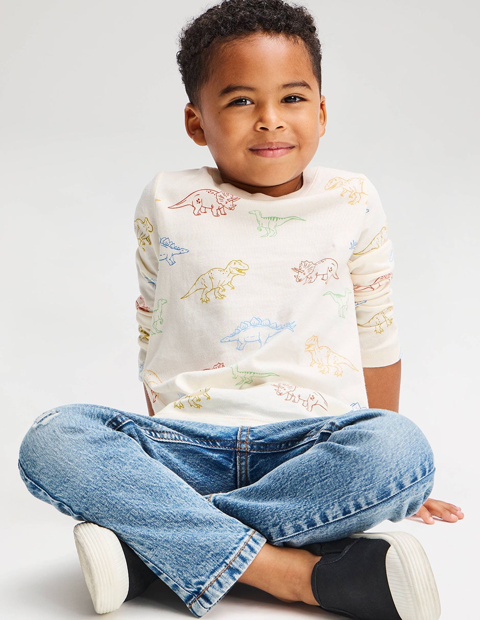Playera manga larga para niño Playera manga larga para niño