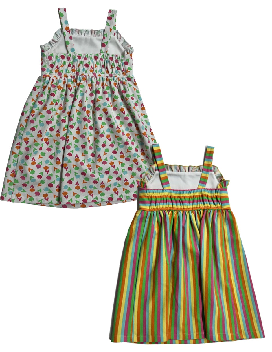 Set vestido sin familia "manga" sin manga "para" bebé niña 2