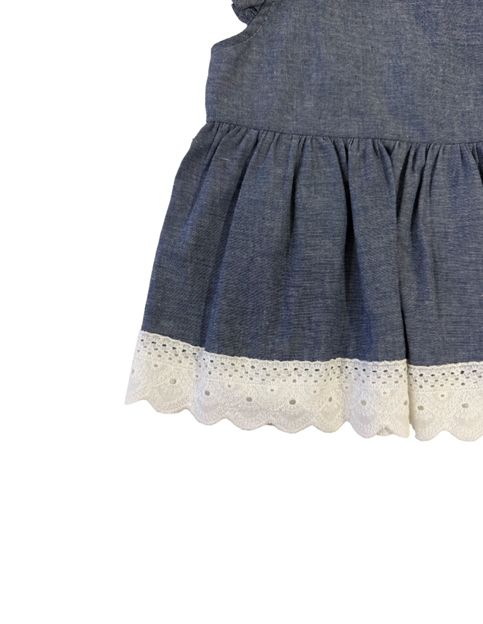 Conjunto pantalón Fiorella de algodón para bebé niña