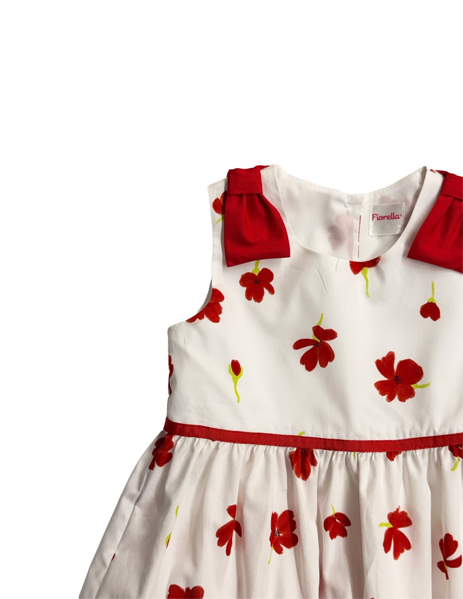 Vestido Fiorella sin manga para bebé niña