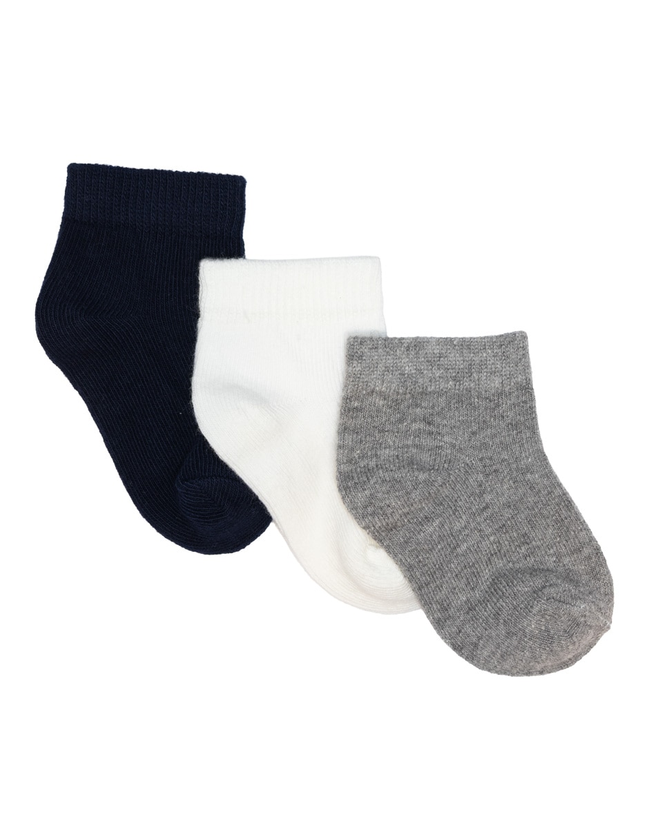 Set tín de algodón para bebé 3 pares Set tín de algodón para bebé 3 pares
