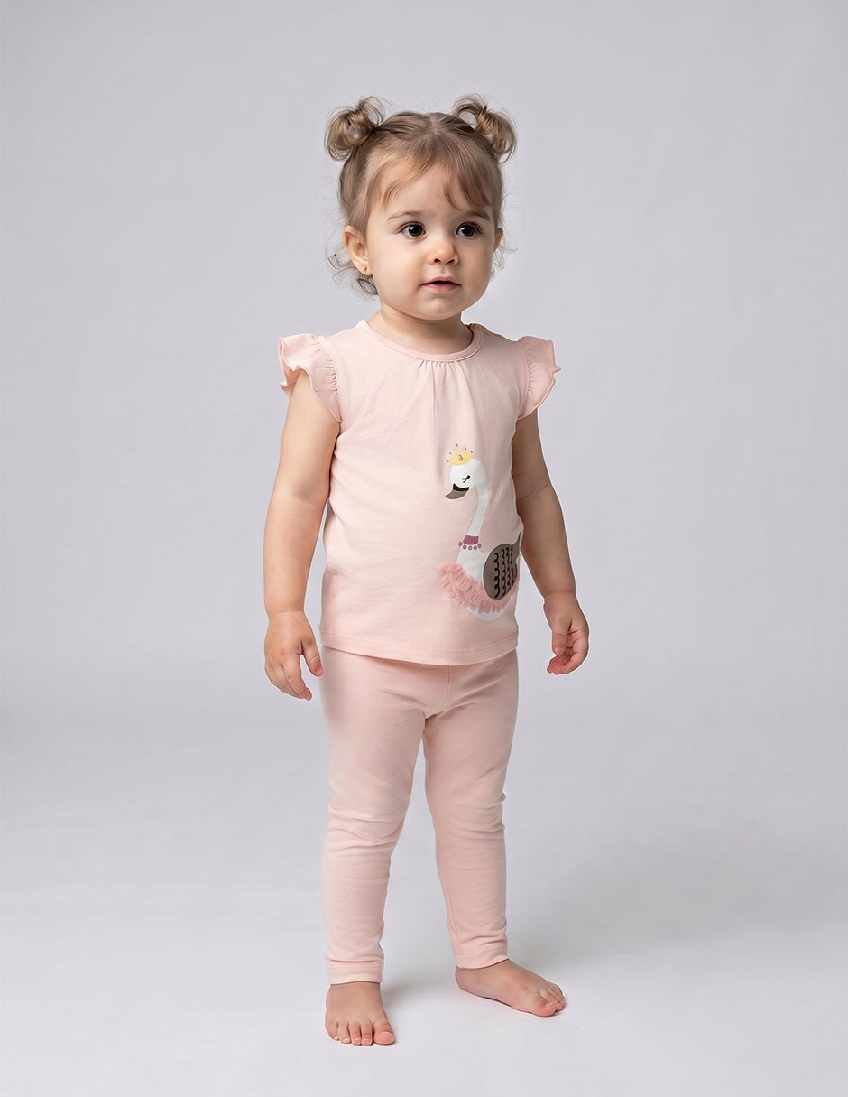 Conjunto Casual Baby Creysi Collection Pequeña Bailarina De Algodón Para Bebé Niña