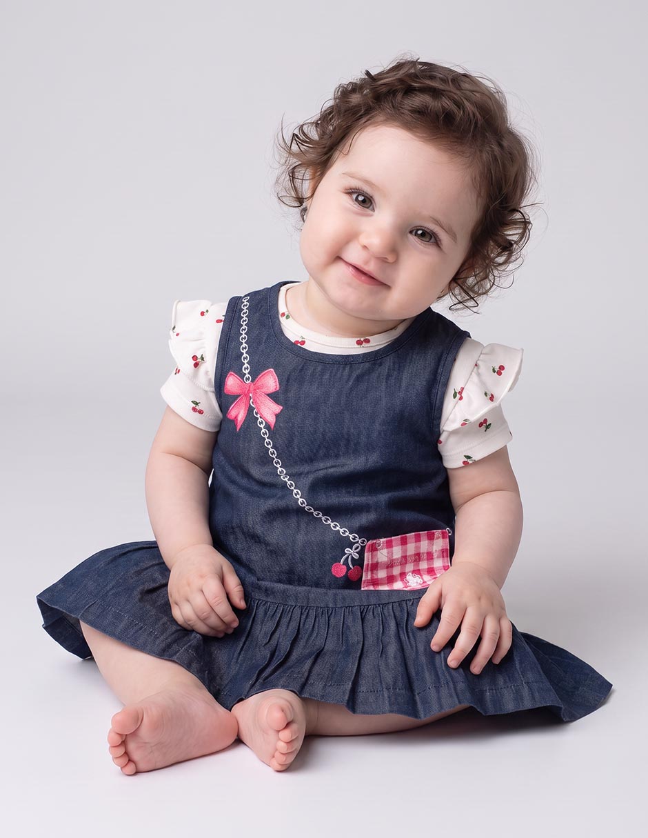 Conjunto de algodón para bebé niña