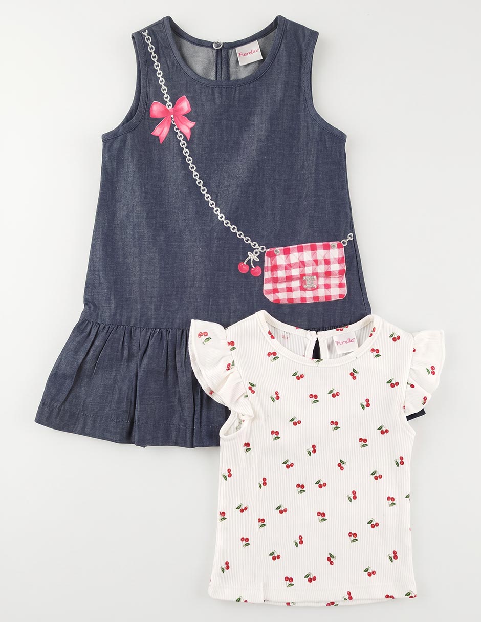 Conjunto de algodón para bebé niña 2
